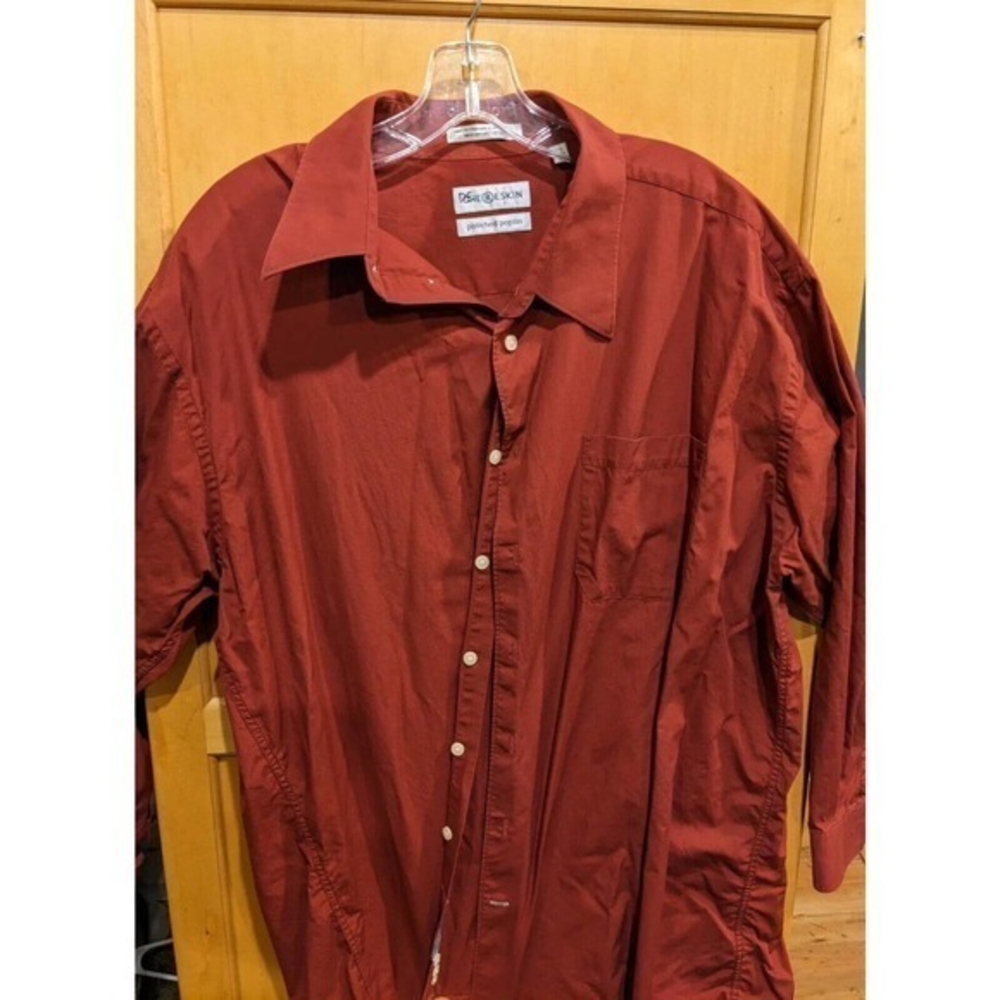 Chereskin Shirt Men’s‎ Sleeved Dark red XL 17.5 32/33 button down dress shirt